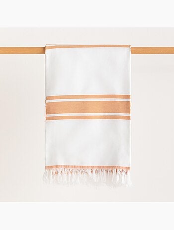 Serviette paréo de plage, tissu en relief, fouta - Gamusi.