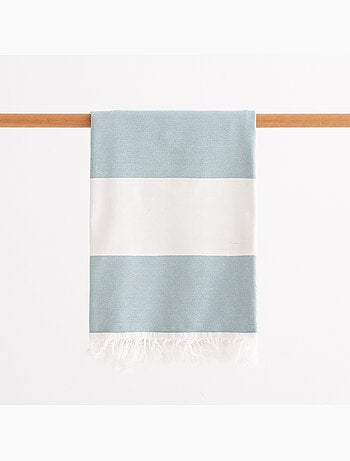 Serviette paréo de plage, tissu en relief, fouta - Gamusi.