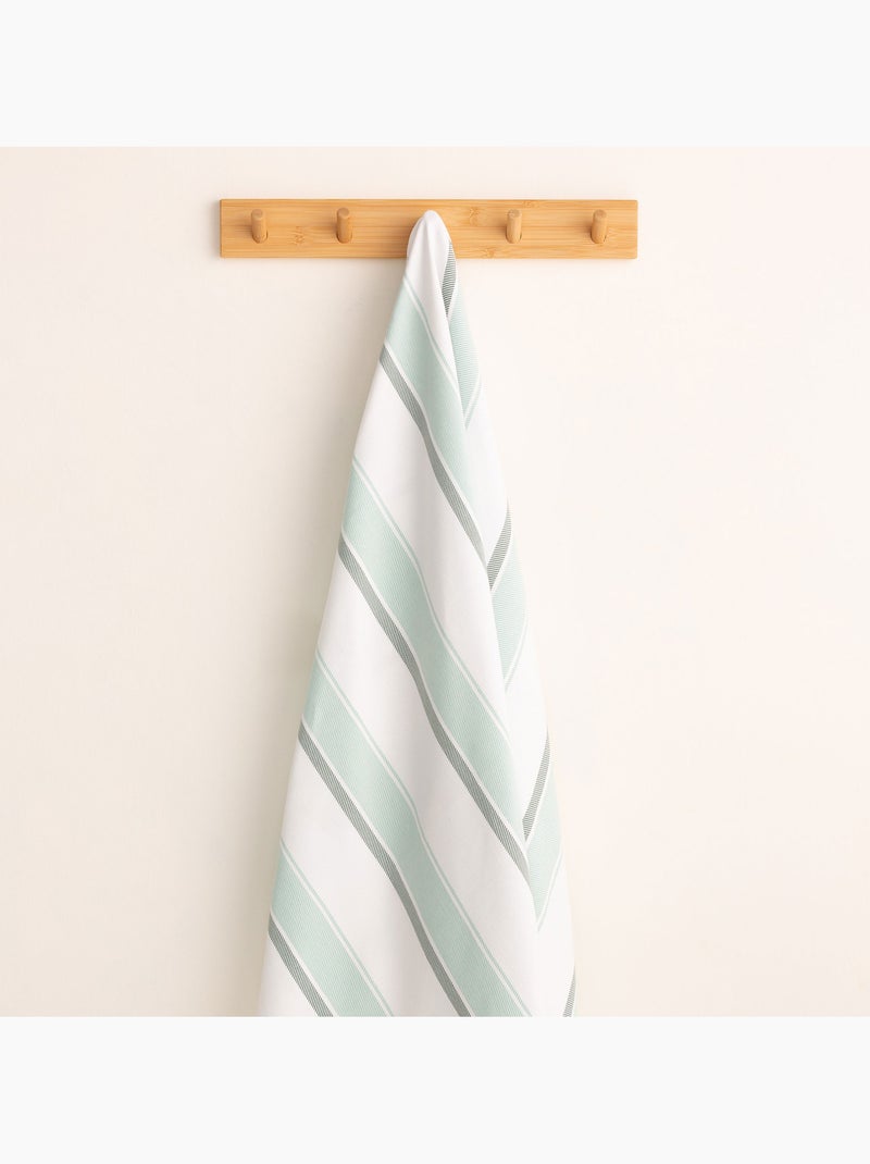Serviette paréo de plage, tissu en relief, fouta - Gamusi. Vert d'eau - Kiabi