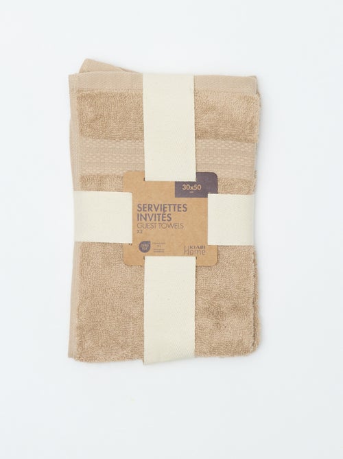 Serviettes invités 30 x 50 cm - Kiabi Home - Kiabi Serviettes invités 30 x 50 cm - Kiabi Home - Kiabi