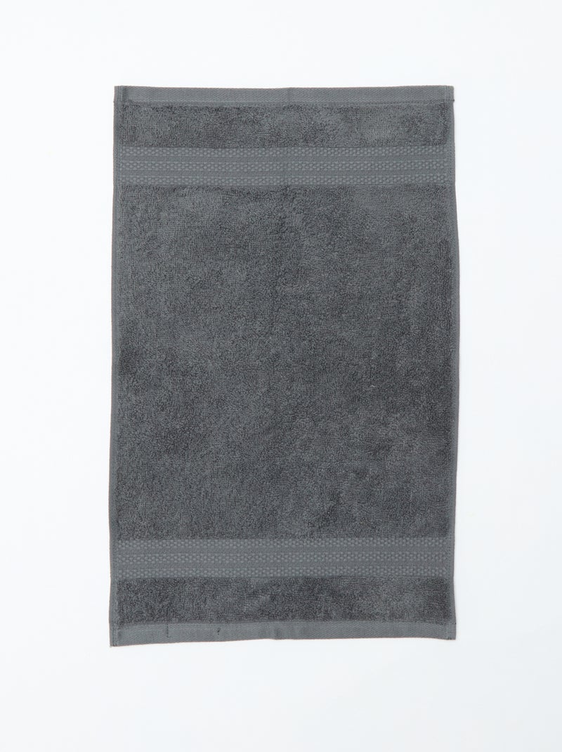 Serviettes invités 30 x 50 cm Gris - Kiabi
