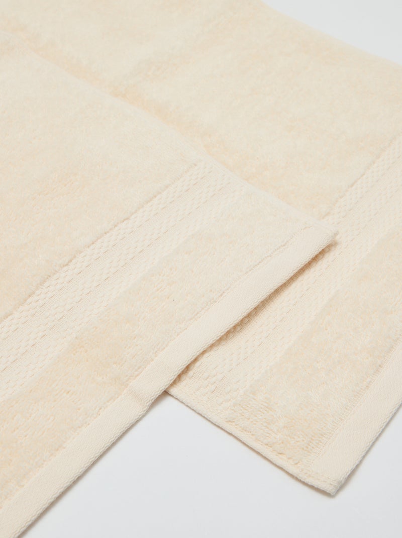 Serviettes invités (30x50 cm) - Kiabi Home Blanc - Kiabi
