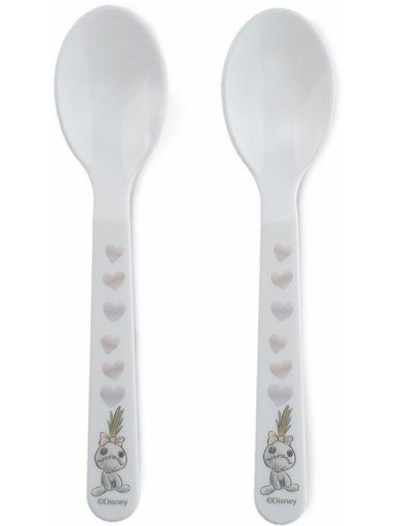 Set 2 cuillères avec boîtier de transport lilo et stitch Violet - Kiabi