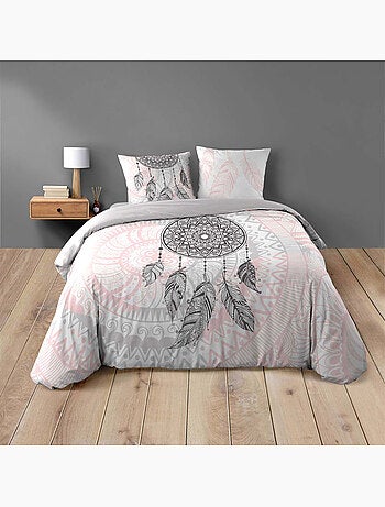 Set 2-delig bedrukt 42 draden placementprint namaste