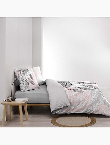 Set 2-delig bedrukt 42 draden placementprint namaste