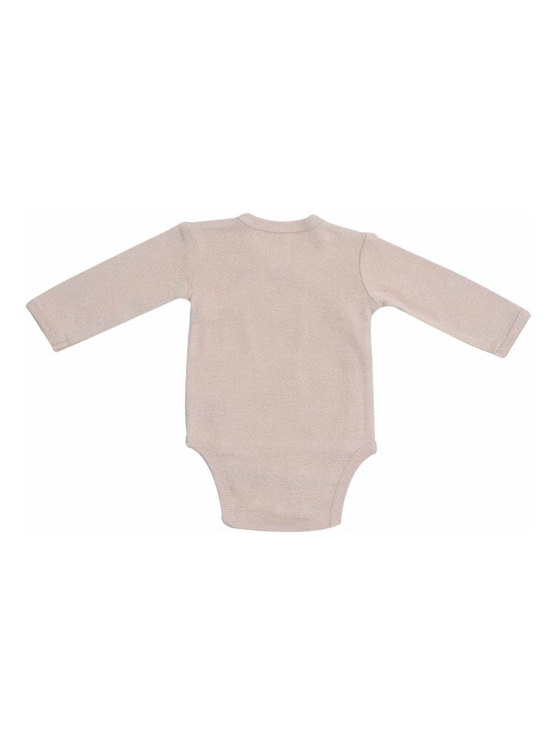 Set 2 rompertjes opening voorkant voor baby Roze - Kiabi