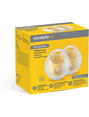 Set accessoires hands-free medela - 2 collecteurs, 2 membranes, 1 tubulure et 2 téterelles