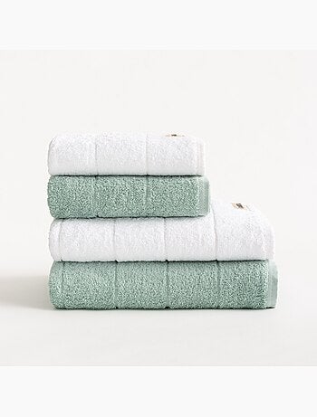 Set bad- en wastafelhanddoeken 100% katoen, 600 g/m², met ophanglus - Gamusi