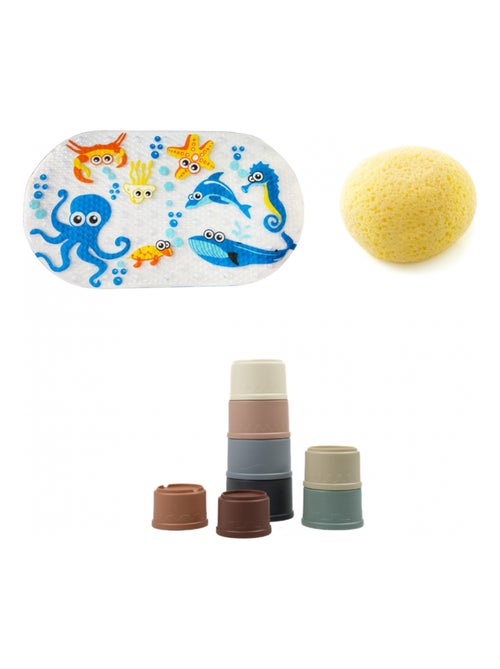 Set badaccessoires thermobaby met spons en badspeeltjes - Kiabi