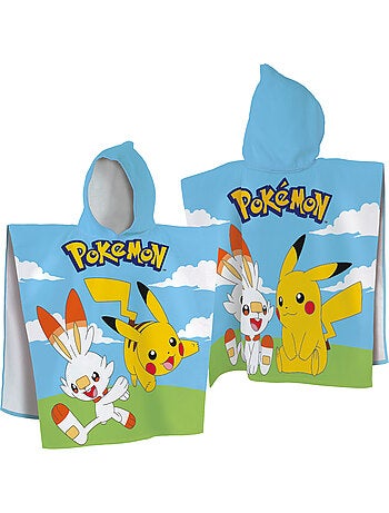 Set badcape en strandlaken bedrukt 100% katoen, pokemon