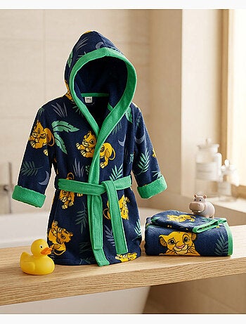 Set Badjas + Handdoek + Washandje Kind De Leeuwenkoning Disney 7-8 Jaar