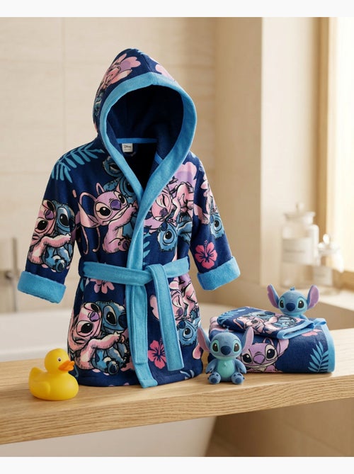 Set Badjas + Handdoek + Washandje Kind Stitch & Angel Disney - Kiabi
