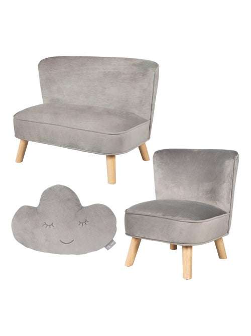 Set bank + fauteuil + wolkenkussen 'Lil Sofa' ROBA - Kiabi Set bank + fauteuil + wolkenkussen 'Lil Sofa' ROBA - Kiabi