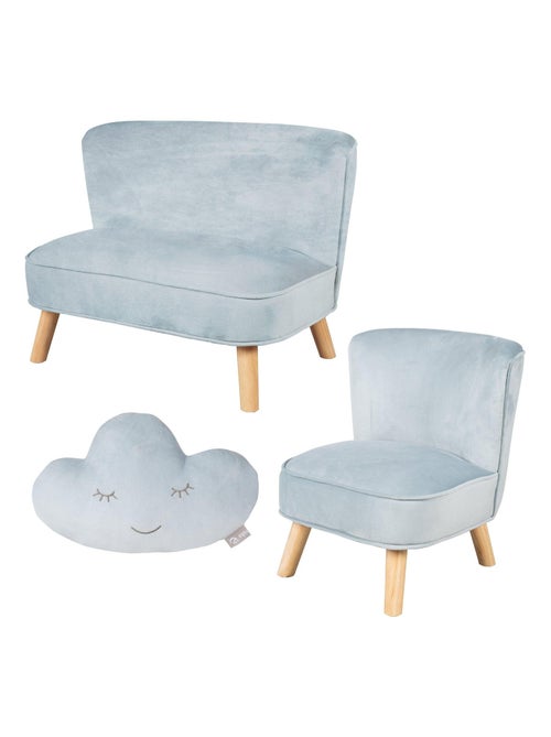 Set bank + fauteuil + wolkenkussen 'Lil Sofa' ROBA - Kiabi Set bank + fauteuil + wolkenkussen 'Lil Sofa' ROBA - Kiabi