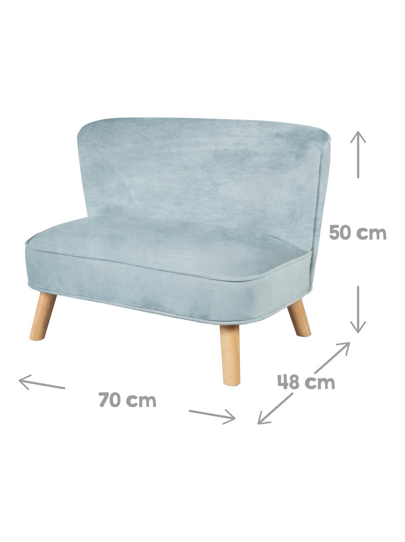 Set bank + fauteuil + wolkenkussen 'Lil Sofa' ROBA Lichtblauw - Kiabi