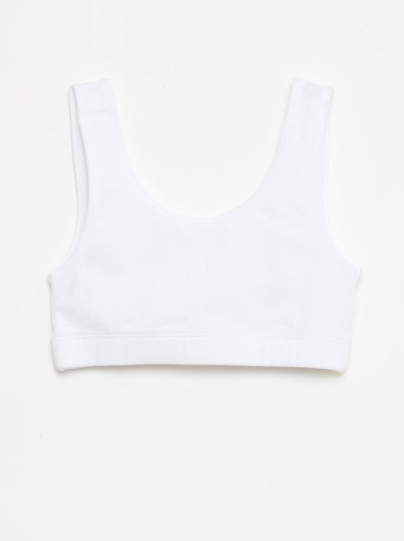 Set beha's van ribtricot Zwart - Kiabi