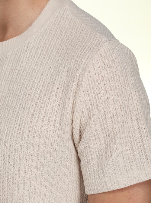 Set bestaande uit een effen T-shirt en een effen of bedrukte korte broek - Frilivin - Kiabi
