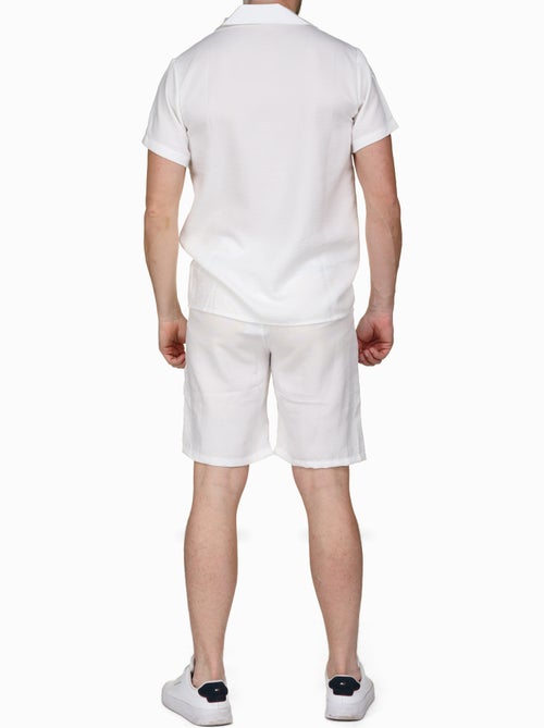 Set bestaande uit een overhemd en een effen short met textuur - Frilivin - Kiabi Set bestaande uit een overhemd en een effen short met textuur - Frilivin - Kiabi