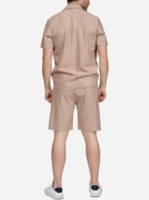 Set bestaande uit een overhemd en een short met textuur - Frilivin - Kiabi Set bestaande uit een overhemd en een short met textuur - Frilivin - Kiabi