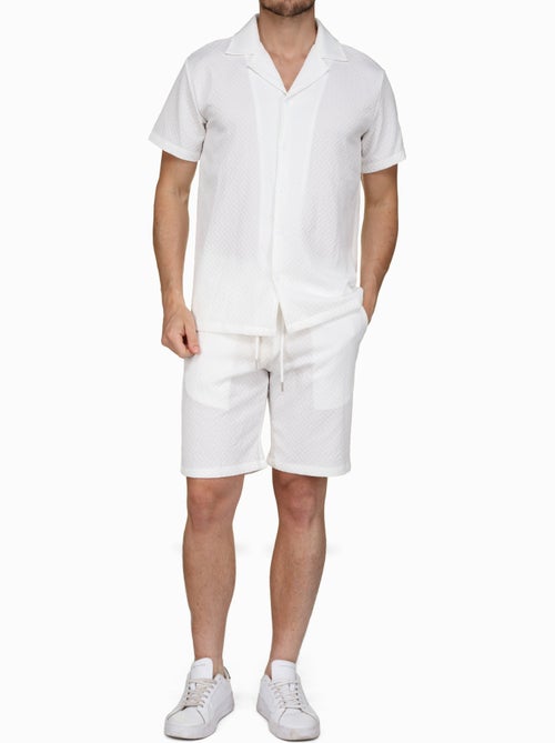 Set bestaande uit een overhemd en een short met textuur - Frilivin - Kiabi Set bestaande uit een overhemd en een short met textuur - Frilivin - Kiabi