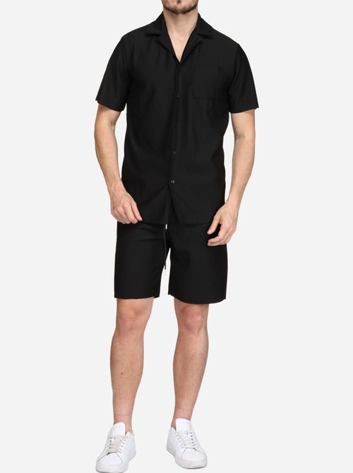 Set bestaande uit een overhemd en een short met textuur - Frilivin - Kiabi Set bestaande uit een overhemd en een short met textuur - Frilivin - Kiabi