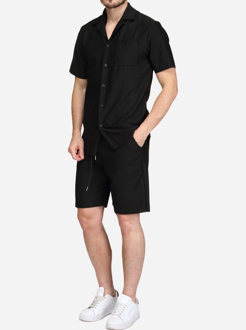 Set bestaande uit een overhemd en een short met textuur - Frilivin - Kiabi Set bestaande uit een overhemd en een short met textuur - Frilivin - Kiabi