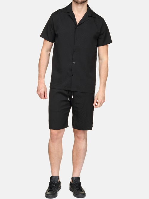 Set bestaande uit een overhemd en een short met textuur - Frilivin - Kiabi Set bestaande uit een overhemd en een short met textuur - Frilivin - Kiabi