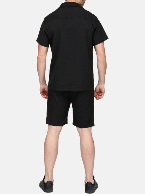 Set bestaande uit een overhemd en een short met textuur - Frilivin - Kiabi Set bestaande uit een overhemd en een short met textuur - Frilivin - Kiabi