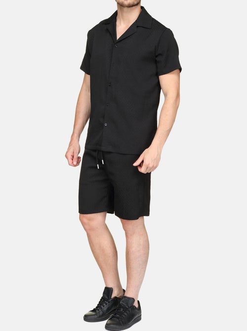 Set bestaande uit een overhemd en een short met textuur - Frilivin - Kiabi Set bestaande uit een overhemd en een short met textuur - Frilivin - Kiabi