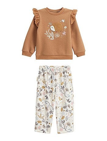 Set bestaande uit een trui en broek van chincha-fleece voor kinderen