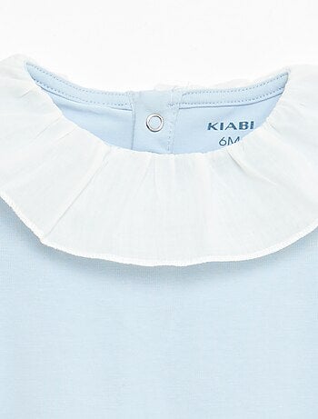 Set bodies met claudinekraag - 2 stuks