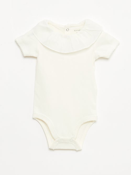 Set bodies met claudinekraag - 2 stuks - Kiabi Set bodies met claudinekraag - 2 stuks - Kiabi