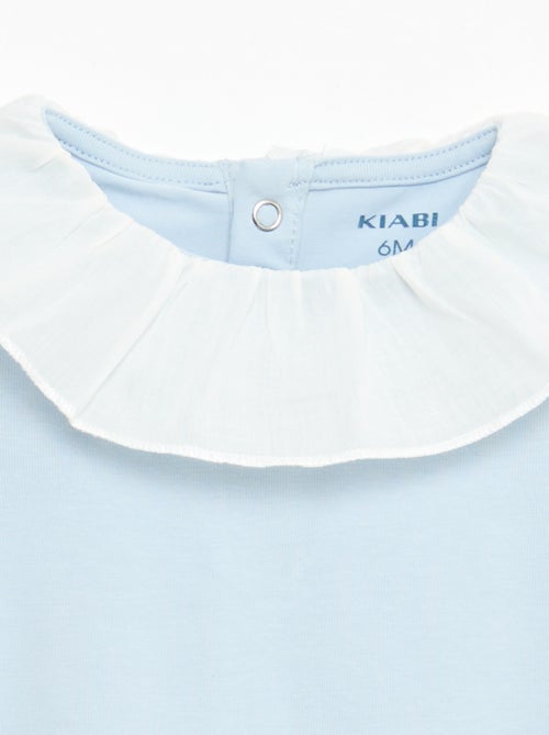 Set bodies met claudinekraag - 2 stuks - Kiabi Set bodies met claudinekraag - 2 stuks - Kiabi