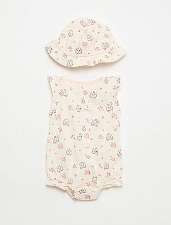 Set body + hoedje 'Marie' 'Disney' - 2-delig