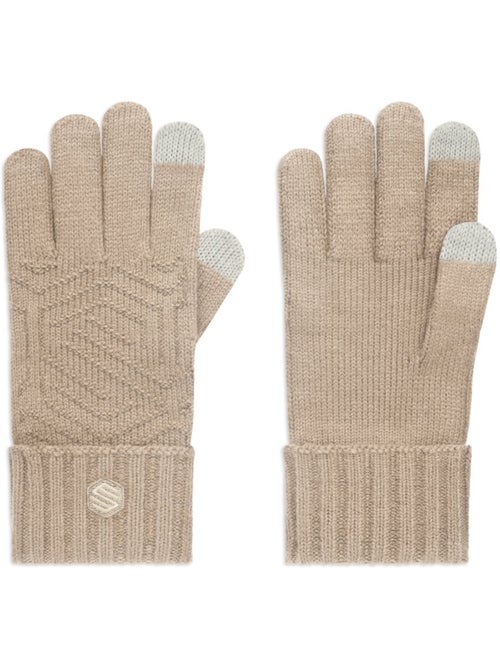 Set bonnet, écharpe et gants fitness homme et femme triad sand brown - Kiabi