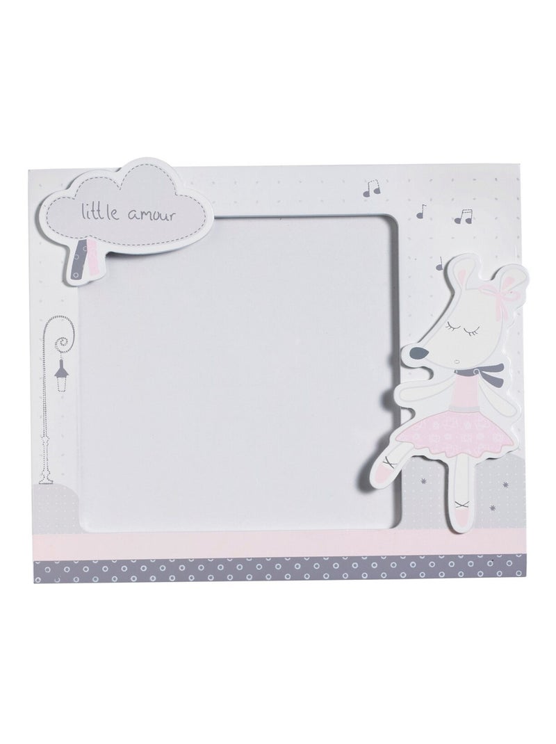 Set de 2 cadres photos enfant en bois - sauthon Gris - Kiabi