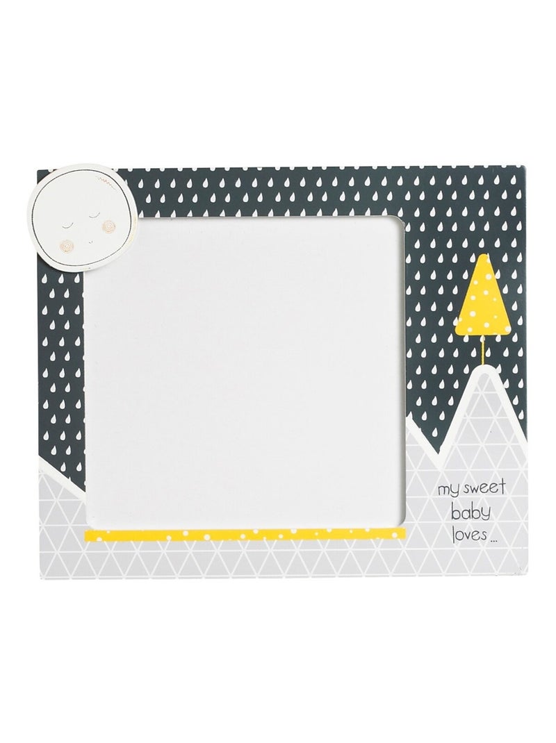 Set de 2 cadres photos enfant en bois - sauthon Gris - Kiabi