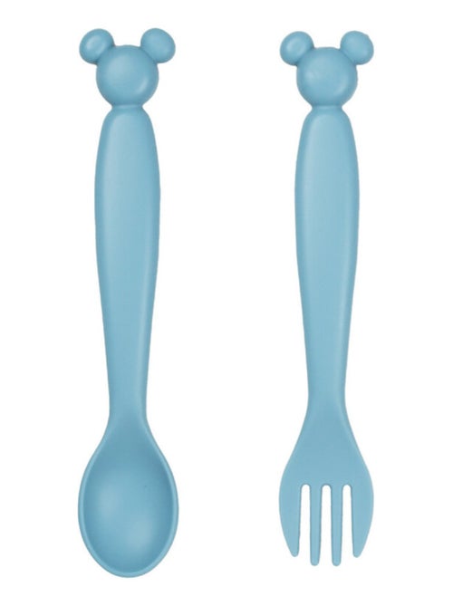 Set de 2 couverts silhouette mickey collector - Kiabi
