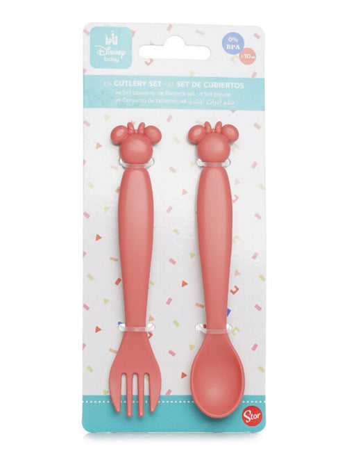 Set de 2 couverts silhouette minnie collector - Kiabi Set de 2 couverts silhouette minnie collector - Kiabi