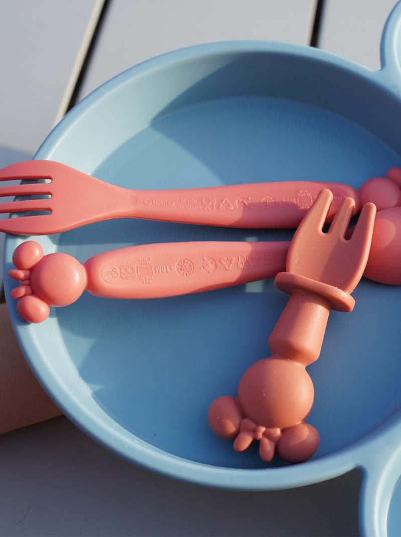 Set de 2 couverts silhouette minnie collector Rose - Kiabi