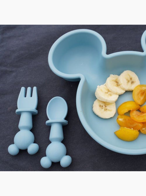 Set de 2 couverts silicone - 2 pcs silicone cutlery set mickey - Kiabi