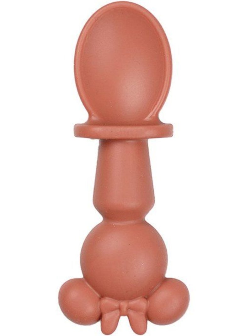Set de 2 couverts silicone - 2 pcs silicone cutlery set minnie Rose - Kiabi
