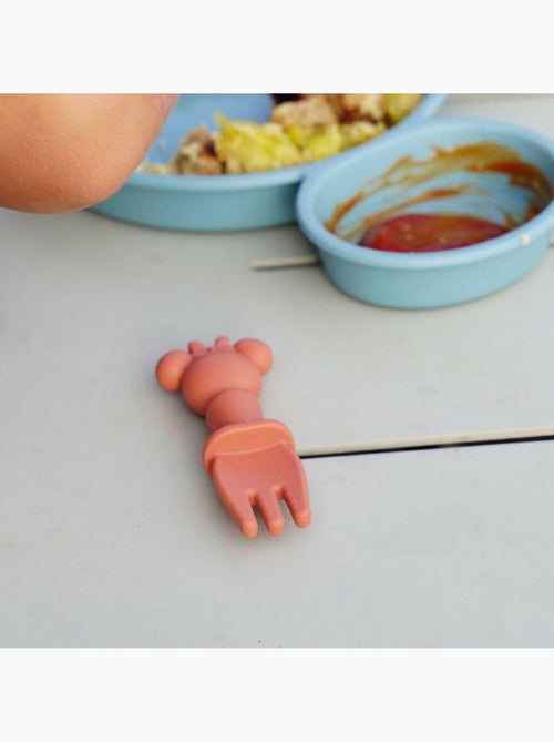 Set de 2 couverts silicone - 2 pcs silicone cutlery set minnie - Kiabi