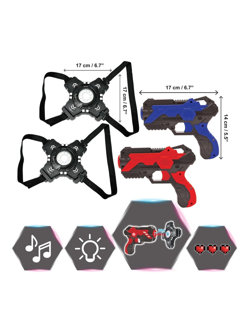 Set de 2 laser tag avec harnais Noir - Kiabi