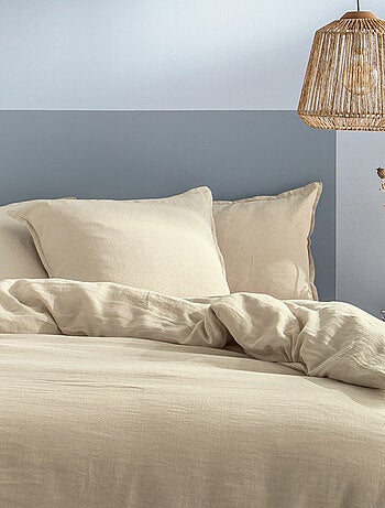 Set de 2 taies d'oreiller unies en lin, passion lin