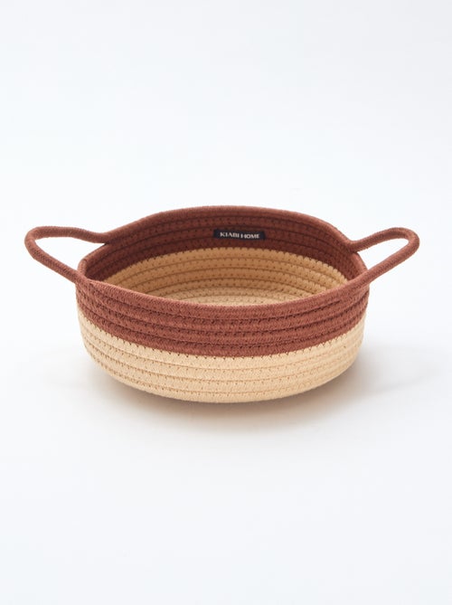 Set de 3 paniers avec corde - Kiabi