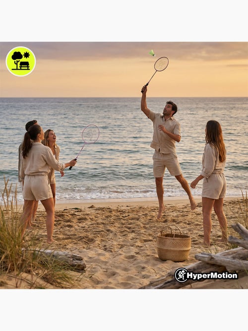 Set de badminton hypermotion – 2 raquettes, 1 volant - Kiabi Set de badminton hypermotion – 2 raquettes, 1 volant - Kiabi