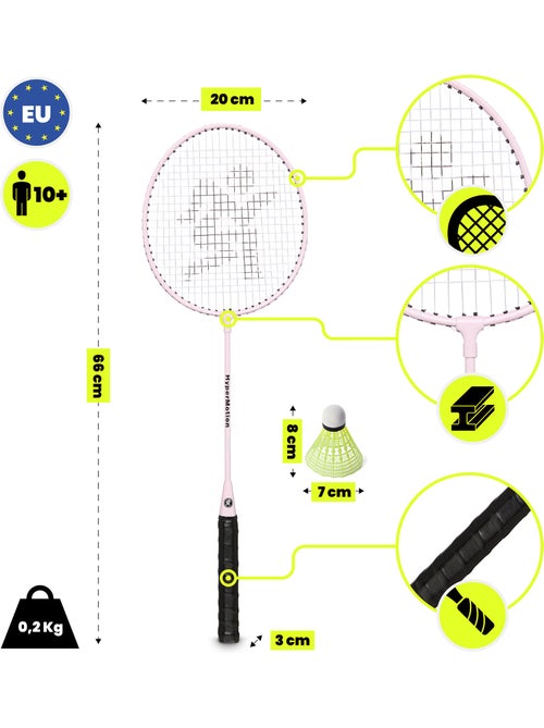 Set de badminton hypermotion – 2 raquettes, 1 volant - Kiabi Set de badminton hypermotion – 2 raquettes, 1 volant - Kiabi