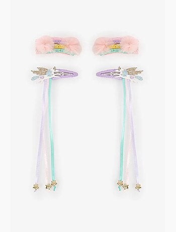 Set de barrettes rainbow pour fille penti