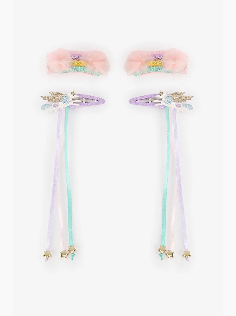 Set de barrettes rainbow pour fille penti Rose - Kiabi